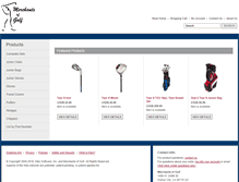 Tablet Screenshot of merchantsofgolf.com